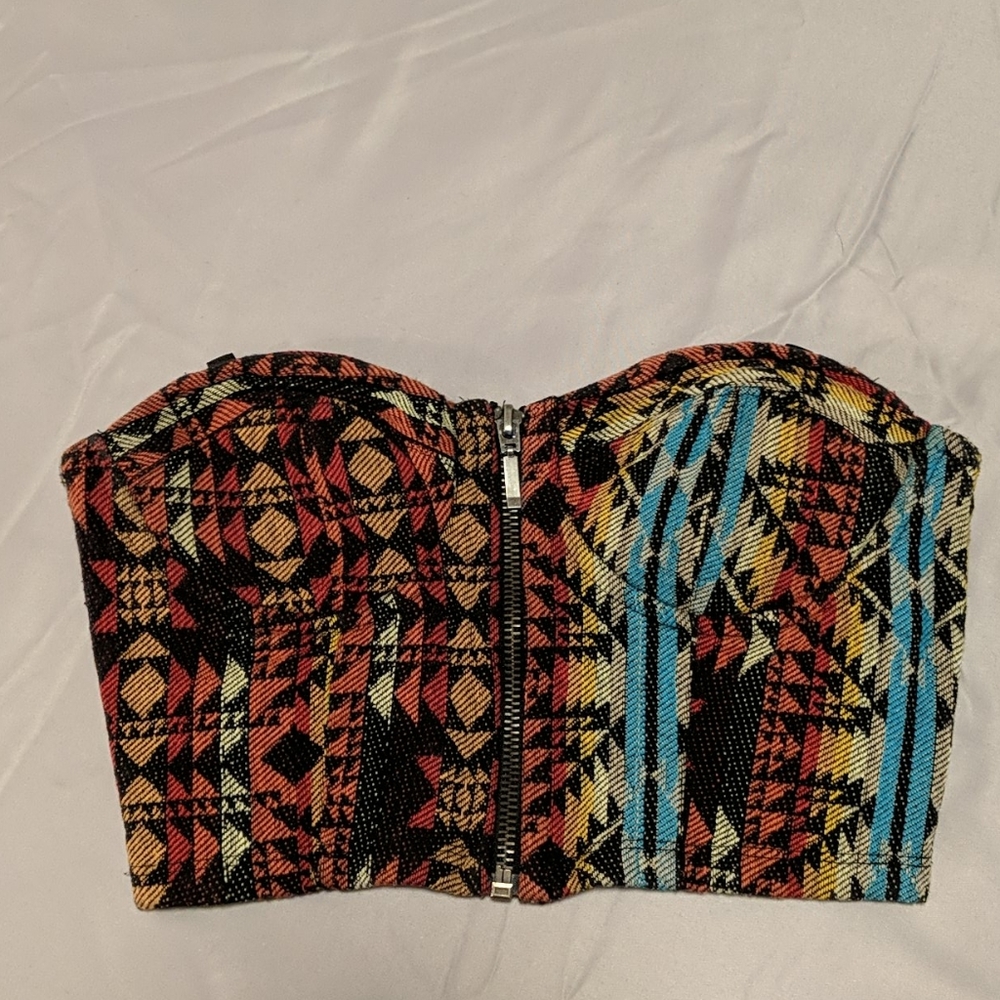 Woven Crop Top